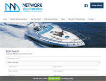 Tablet Screenshot of networkyachtbrokers.com